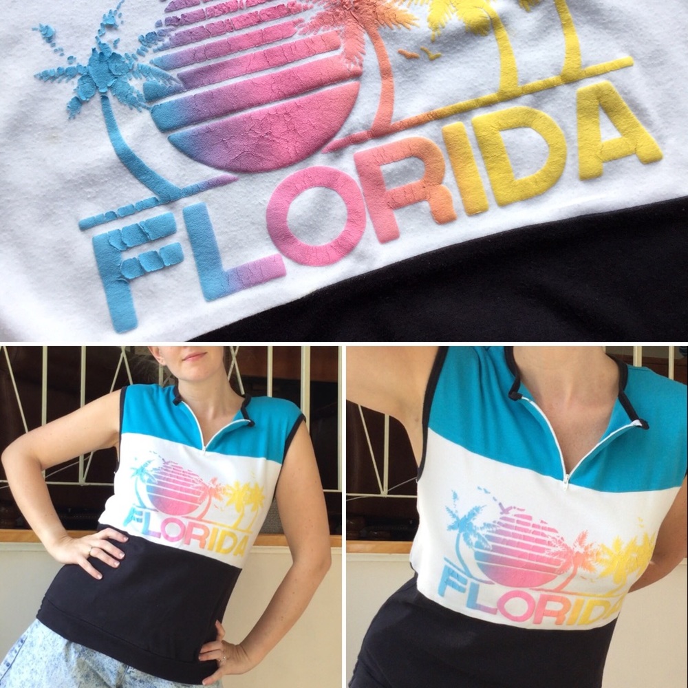 Free Add On 80’s Vintage Florida Tank Top